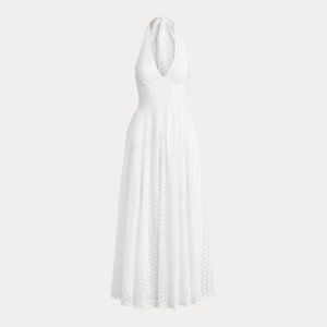 Ralph Lauren / Polo Ralph Lauren Cotton Eyelet Halter Dress NWT